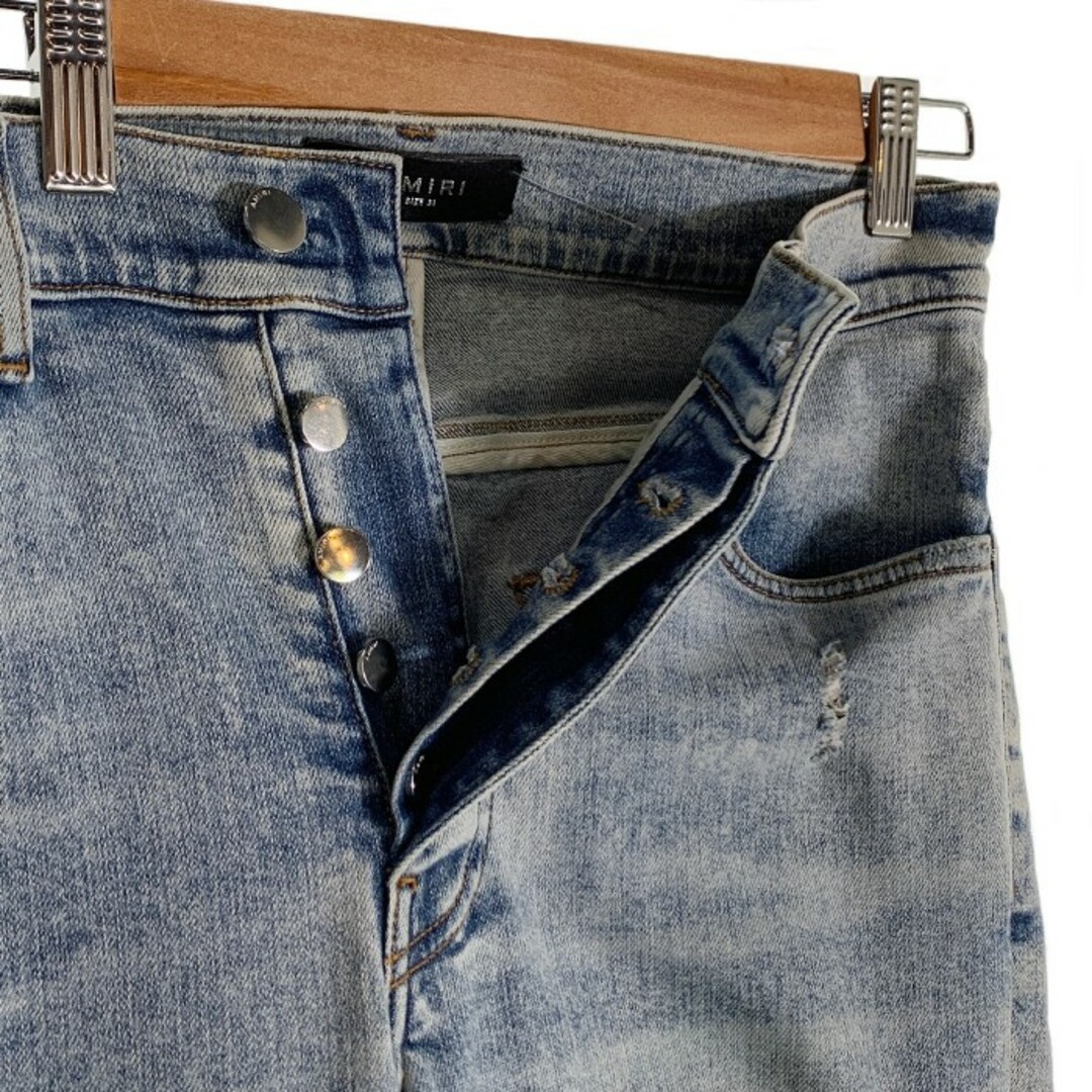 アミリ クリスタル ストレッチジーンズ デニム USED加工 サイズ 31 メンズのパンツ(デニム/ジーンズ)の商品写真