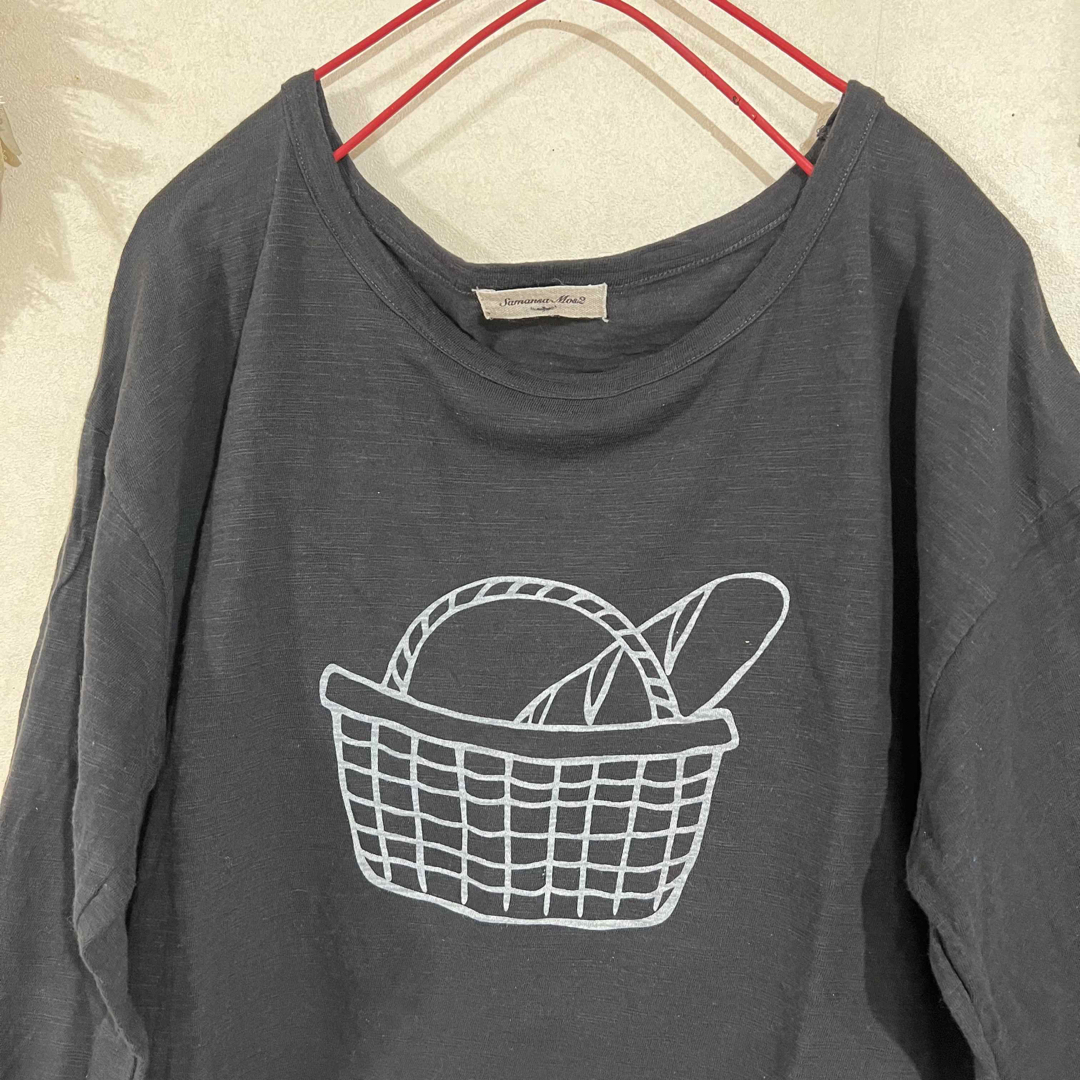 SM2(サマンサモスモス)の☆ SM2 Samansa Mos2  パンバスケットプリントTシャツ レディースのトップス(カットソー(長袖/七分))の商品写真