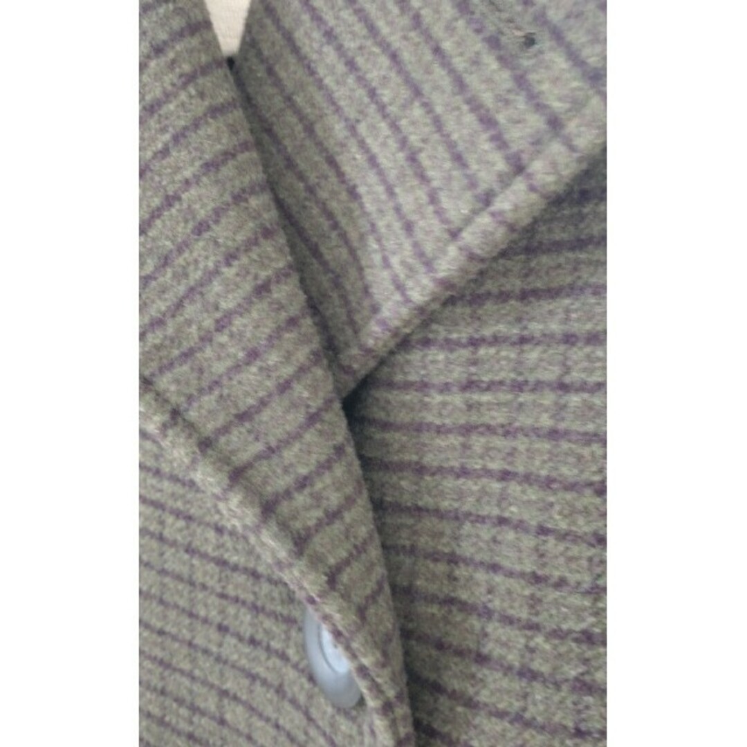 FELISSIMO(フェリシモ)のMEDE19F  オーバーチェックウールコート レディースのジャケット/アウター(ロングコート)の商品写真