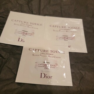 ディオール(Dior)のDIOR サンプル ノベルティ カプチュール リッチクリーム x3(ノベルティグッズ)