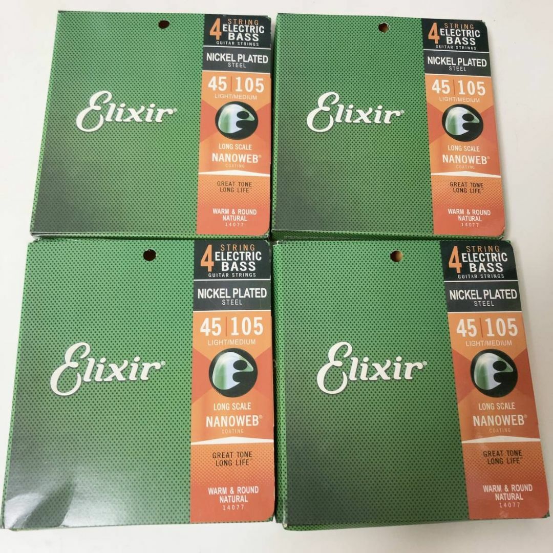 ELIXIR - Elixir エリクサー ベース弦 45/105 弦 4個セットの通販 by