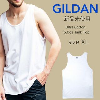 GILDAN - 新品未使用 ギルダン ウルトラコットン 6oz 無地タンクトップ ホワイト XL