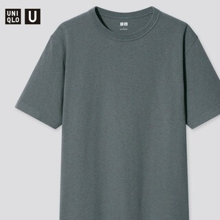 ユニクロ(UNIQLO)の【新品】UNIQLO　ユニクロ　クルーネックT　Tシャツ　67blue　L(Tシャツ/カットソー(半袖/袖なし))