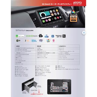 【新品】正規品!ATOTO ミドルクラス10インチSDスロットナビ2023