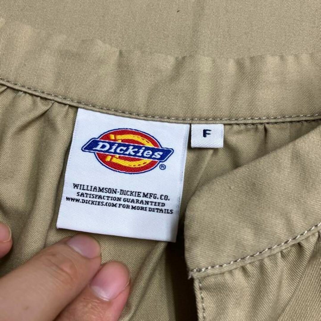 Dickies(ディッキーズ)のディッキーズ ツイル　ルーズシルエット　プルオーバーシャツ　リボン レディースのトップス(シャツ/ブラウス(長袖/七分))の商品写真