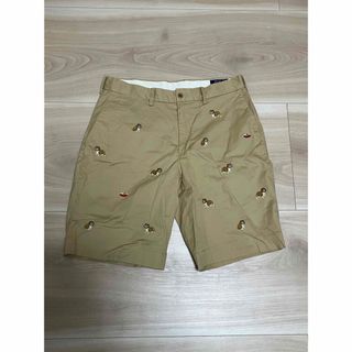 ラルフローレン(Ralph Lauren)のラルフローレン ショートパンツ 犬柄 総柄 ベージュ 30 エサ ポロ RL(ショートパンツ)