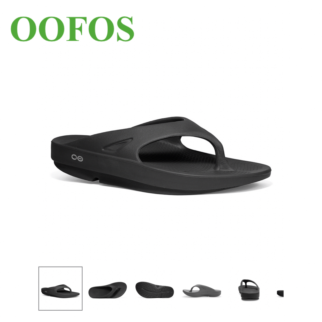 OOFOS(ウーフォス)のOOFOS  ウーフォス　リカバリーサンダル　ブラック　29cm メンズの靴/シューズ(サンダル)の商品写真
