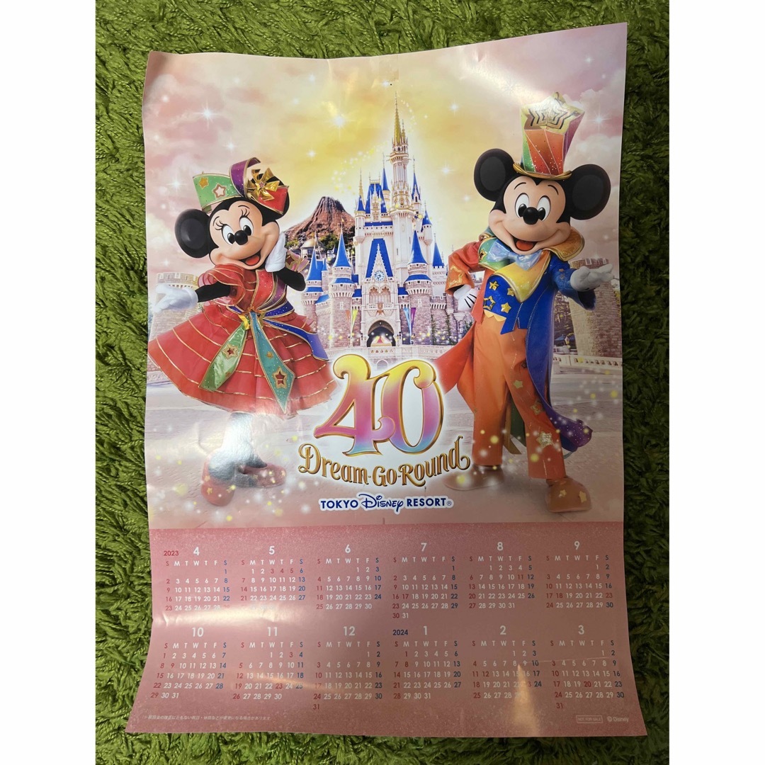 【非売品】ディズニー40周年 カレンダー ドリームゴーラウンド