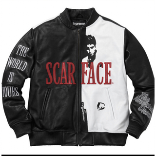シュプリーム(Supreme)のsupreme Scarface Leather Jacket 黒 Mサイズ(レザージャケット)