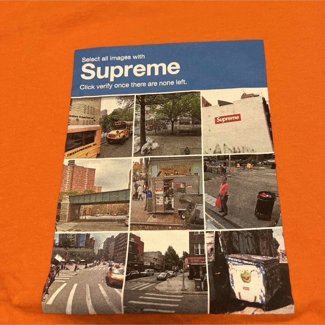 Supreme 20FW Verify Tee オレンジ Mサイズ - Tシャツ/カットソー(半袖 ...