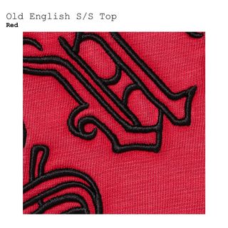 シュプリーム　Old English S/S Top　赤M