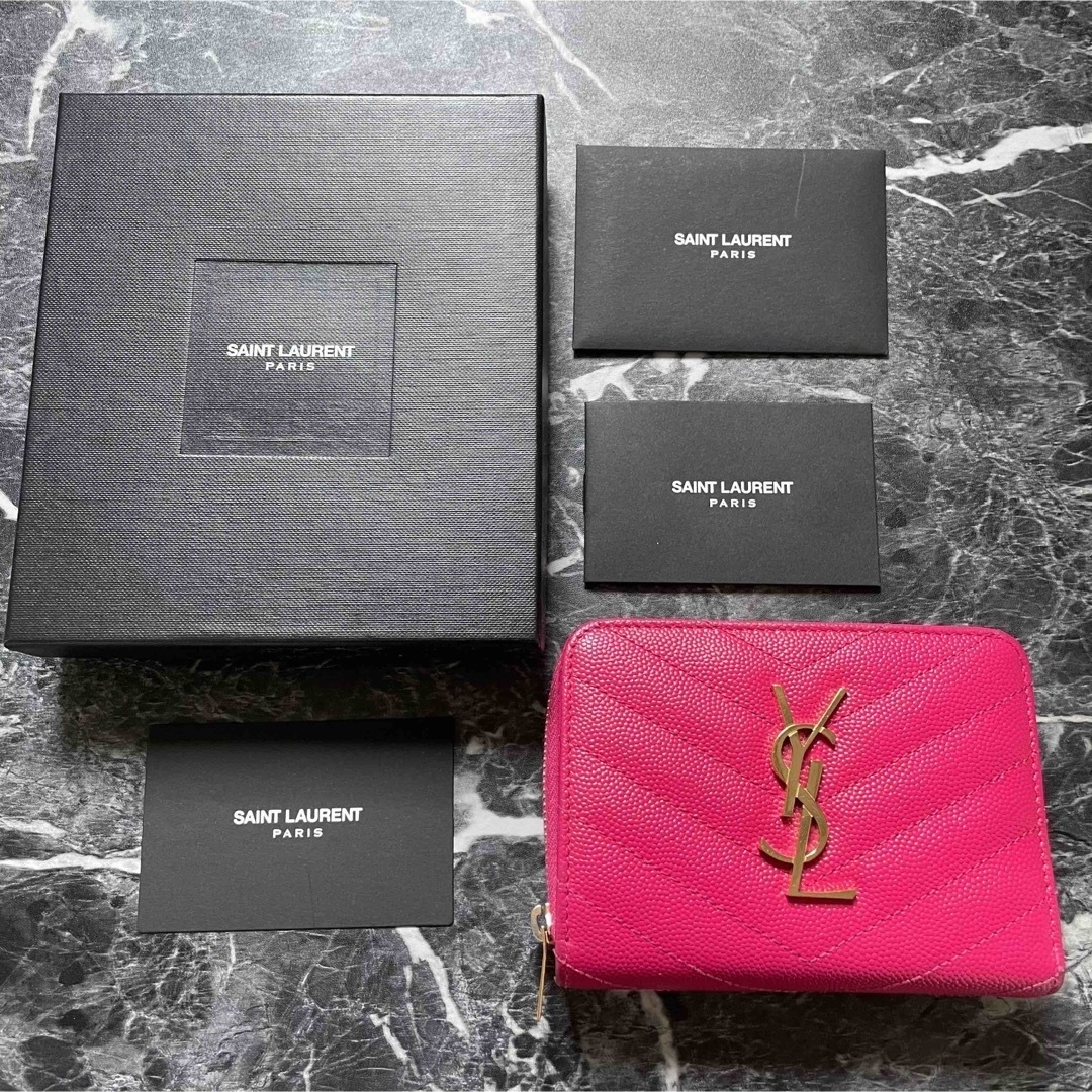 ✴︎✴︎サンローラン YSL 折財布 二つ折り ピンク✴︎ | wic-capital.net