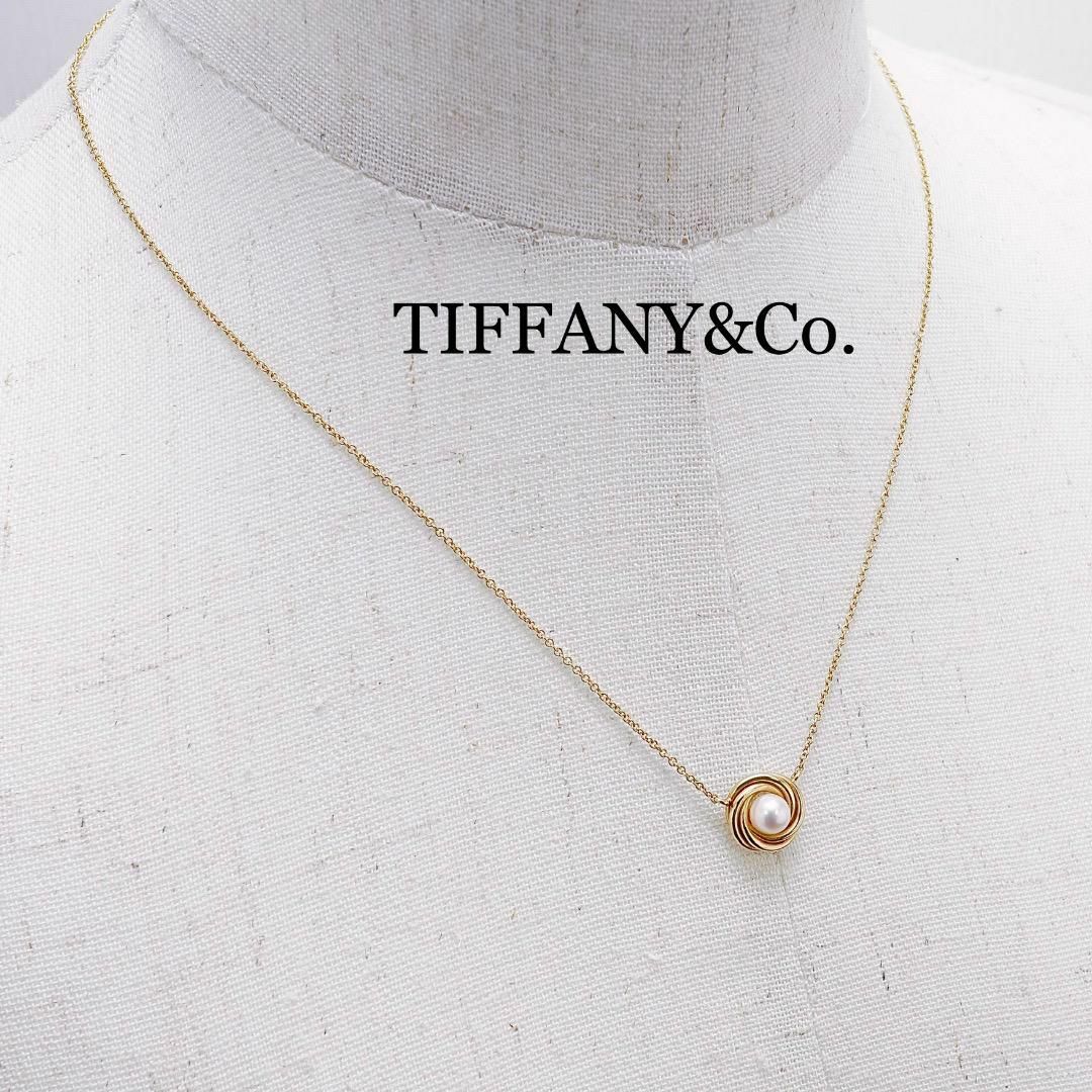 Tiffanyu0026Co. パール イエローゴールド ネックレス Au750-