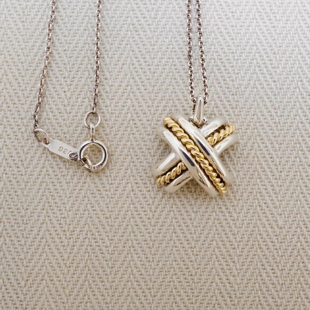 Tiffany & Co.(ティファニー)のTIFFANY&Co. ヴィンテージ シグネチャー コンビ ネックレス レディースのアクセサリー(ネックレス)の商品写真