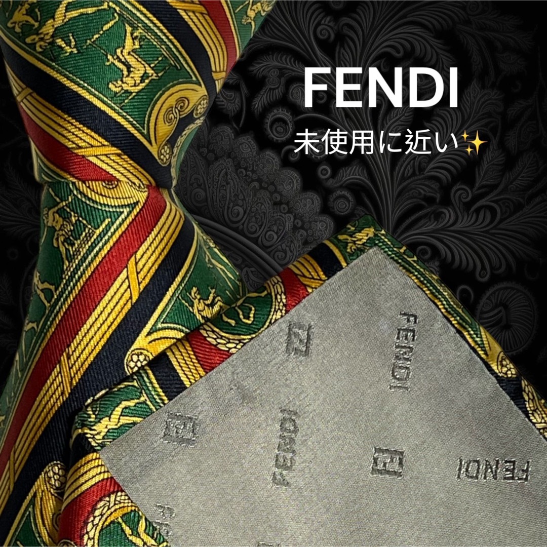 ✨極美品✨激レア品✨ FENDI イタリア製 壁画柄 マルチカラー 総柄