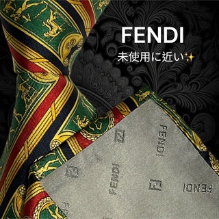 フェンディ(FENDI)の✨極美品✨激レア品✨ FENDI イタリア製 壁画柄 マルチカラー 総柄(ネクタイ)