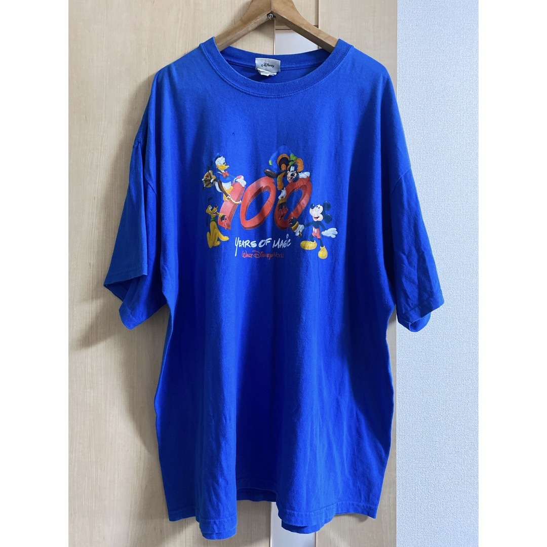 希少 Disney ディズニー 100周年 古着 メンズのトップス(Tシャツ/カットソー(半袖/袖なし))の商品写真