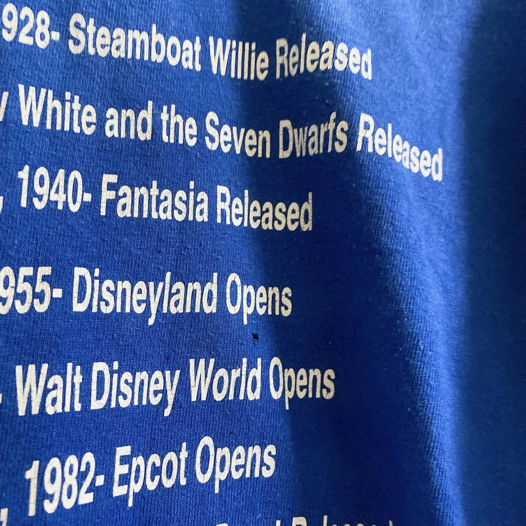 希少 Disney ディズニー 100周年 古着 メンズのトップス(Tシャツ/カットソー(半袖/袖なし))の商品写真