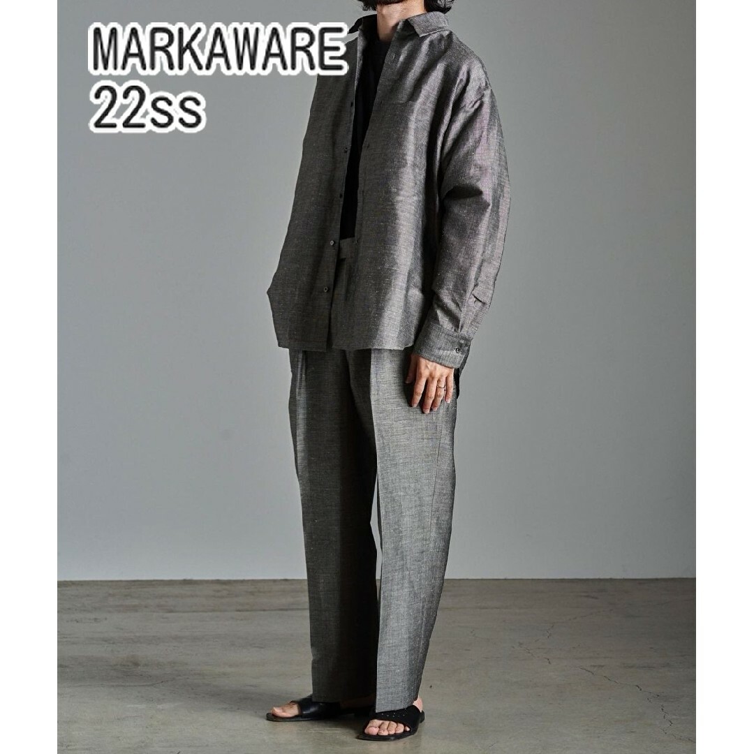 パンツMARKAWARE ウール ヘンプ シャツ パンツ セットアップ marka