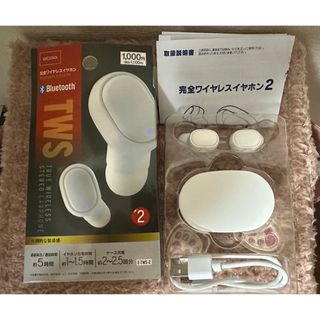 ダイソー(DAISO)の完全ワイヤレスイヤホン TWS002(ヘッドフォン/イヤフォン)