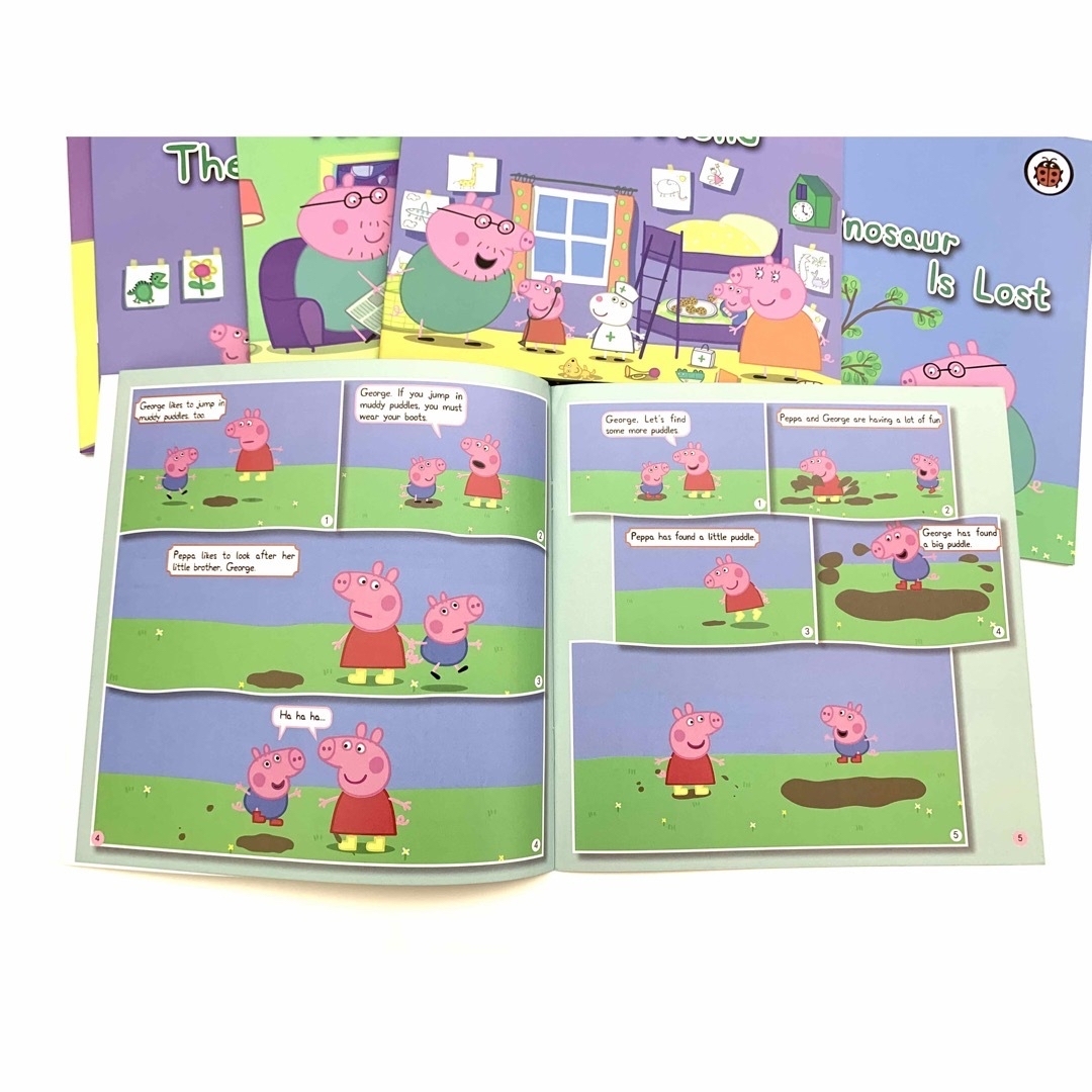 peppa pig ペッパピッグ漫画版シリーズ5 全冊音源付 動画付 新品 - 絵本