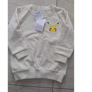 新品☆ピカチュウ　トレーナー　裏毛　90(Tシャツ/カットソー)