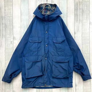 ウールリッチ(WOOLRICH)の古着　ウールリッチ　マウンテンパーカー　90s　ブルゾン　ゆるだぼ　L　ブルー(ブルゾン)