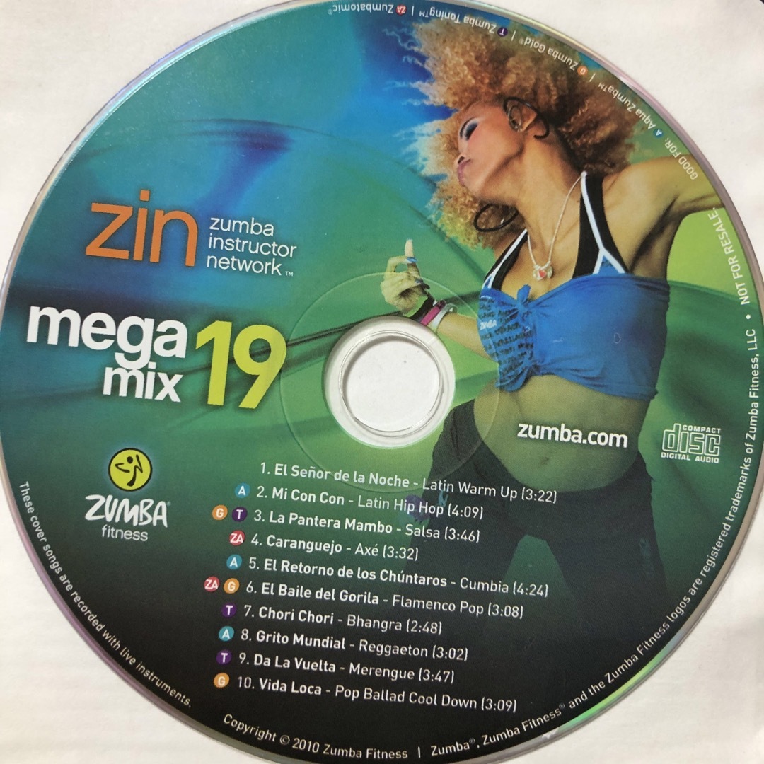 Zumba(ズンバ)のズンバ　MEGAMIX19  CD エンタメ/ホビーのCD(クラブ/ダンス)の商品写真