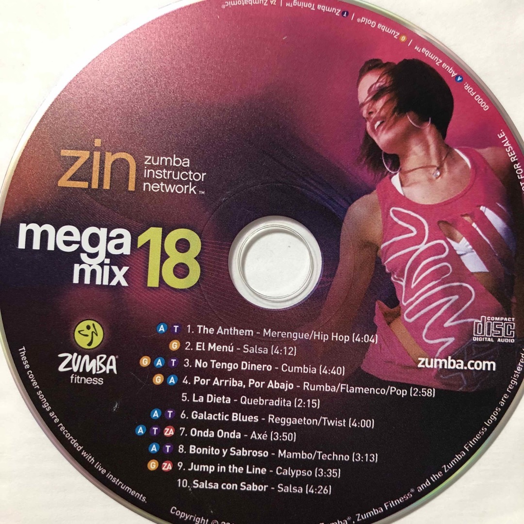 Zumba(ズンバ)のズンバ　MEGAMIX18  CD エンタメ/ホビーのCD(クラブ/ダンス)の商品写真