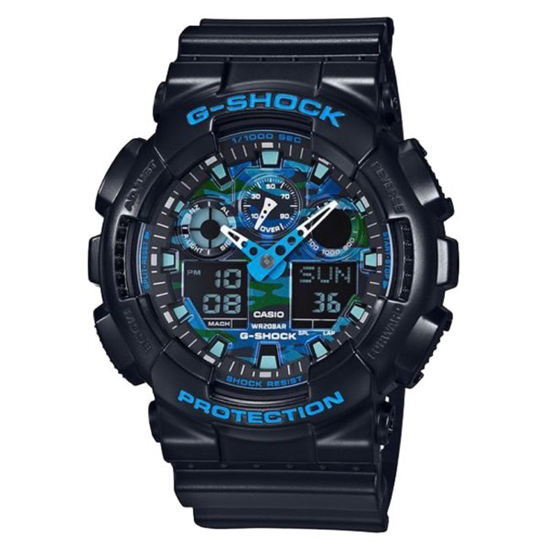 G-SHOCK(ジーショック)の電池交換済】G-SHOCK スペシャルカラー カモ柄 GA-100CB-1AJF メンズの時計(腕時計(アナログ))の商品写真