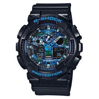 ジーショック(G-SHOCK)の電池交換済】G-SHOCK スペシャルカラー カモ柄 GA-100CB-1AJF(腕時計(アナログ))