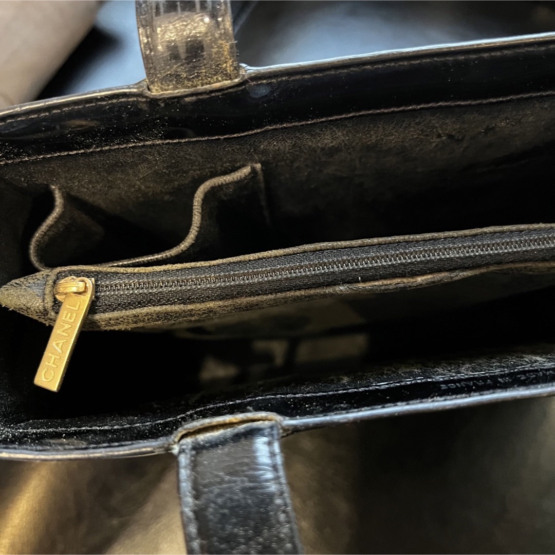 CHANEL エナメル ミニトート イタリア製