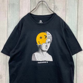 コンバース(CONVERSE)の古着　コンバース　Tシャツ　ゆるだぼ　L ブラック(Tシャツ/カットソー(半袖/袖なし))