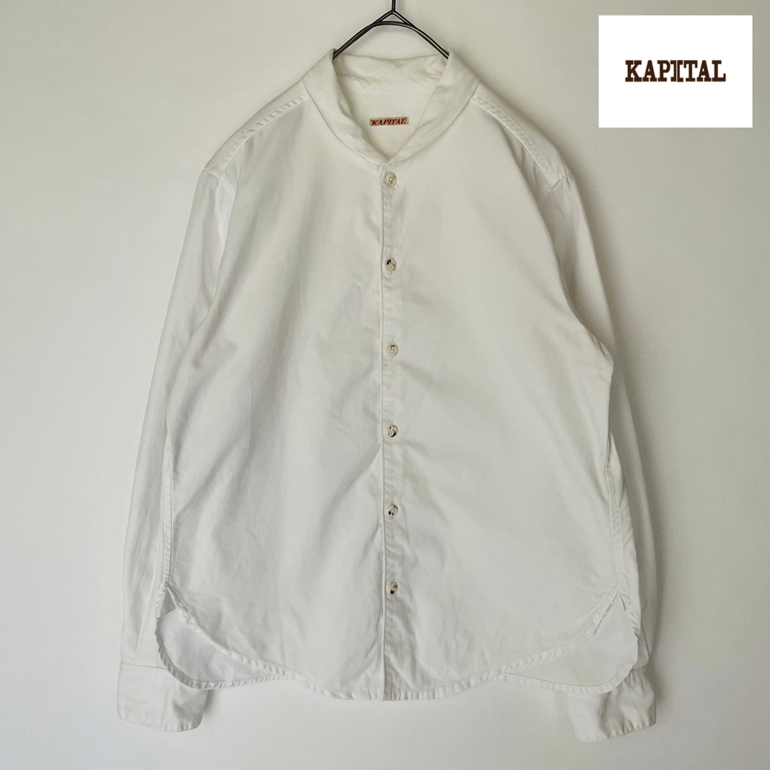 KAPITAL キャピタル ラウンドカラーシャツ 綿 100% size XS