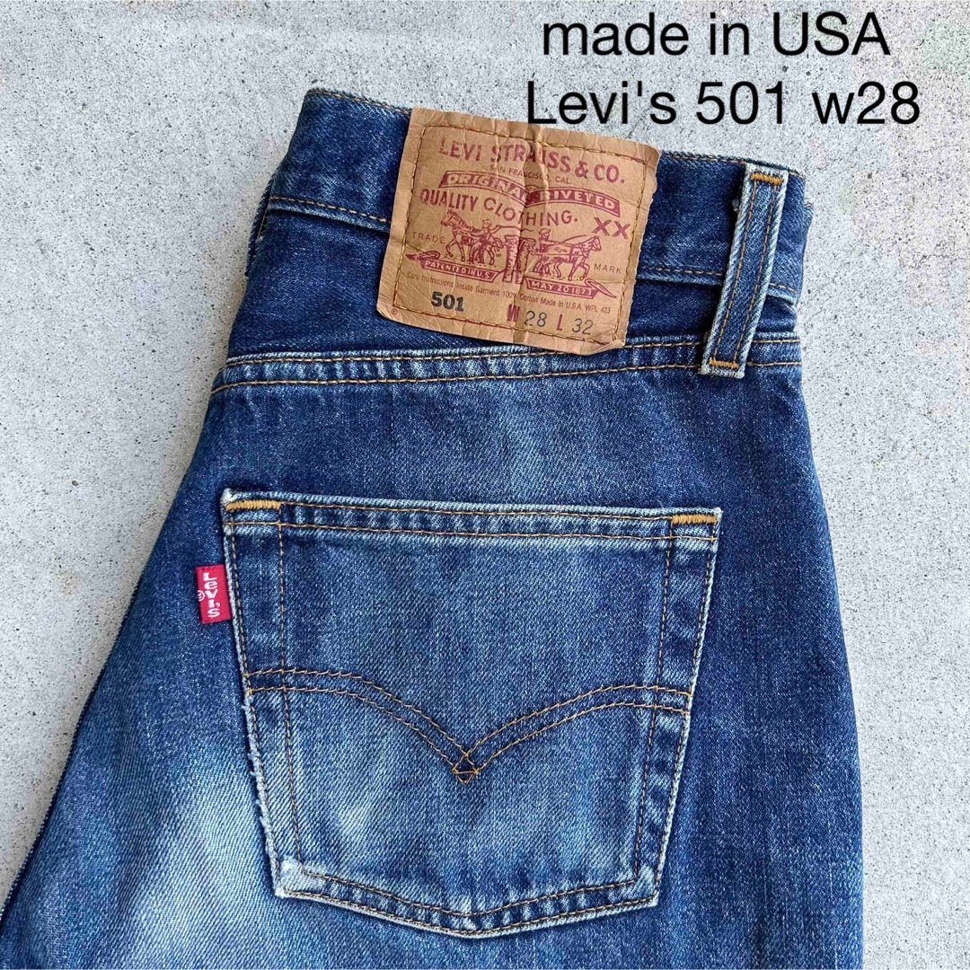 美品 00年製 USA製 Levi's 501 ジーンズ デニム W28 | フリマアプリ ラクマ