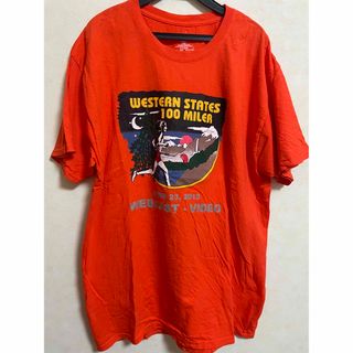 ヘインズ(Hanes)のHanes  ヘインズ　プリント半袖Tシャツ　Lサイズ　古着　アメリカ　USA(Tシャツ/カットソー(半袖/袖なし))