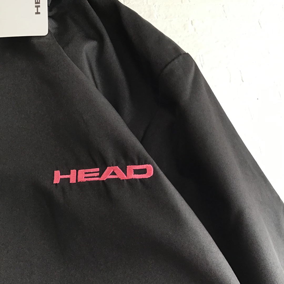 HEAD(ヘッド)の【M】HEAD ヘッド 裏フリース ジャケット ウィンドブレーカー 黒 レディースのジャケット/アウター(ナイロンジャケット)の商品写真