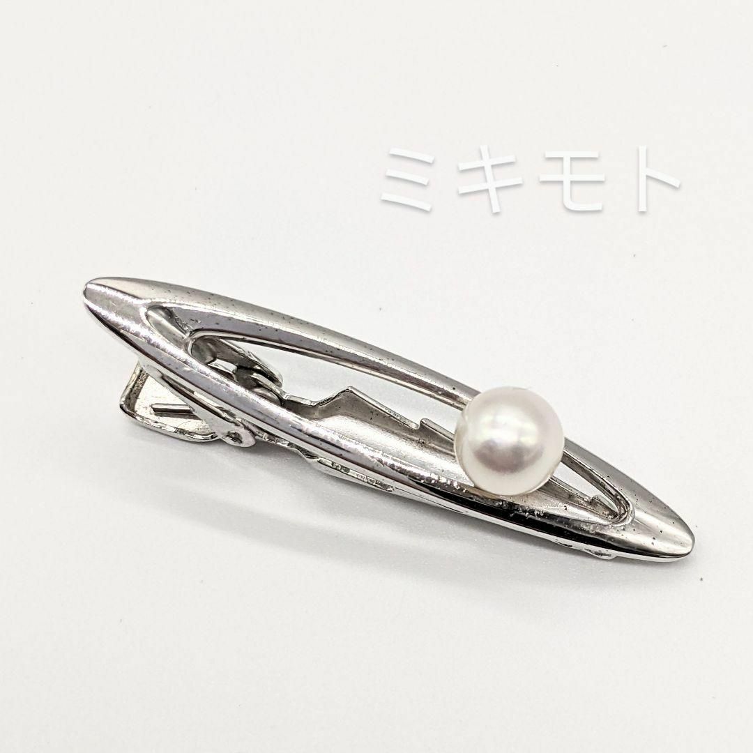 極美品✨MIKIMOTO パール　カフス　タイバー　ネクタイピンク　セット