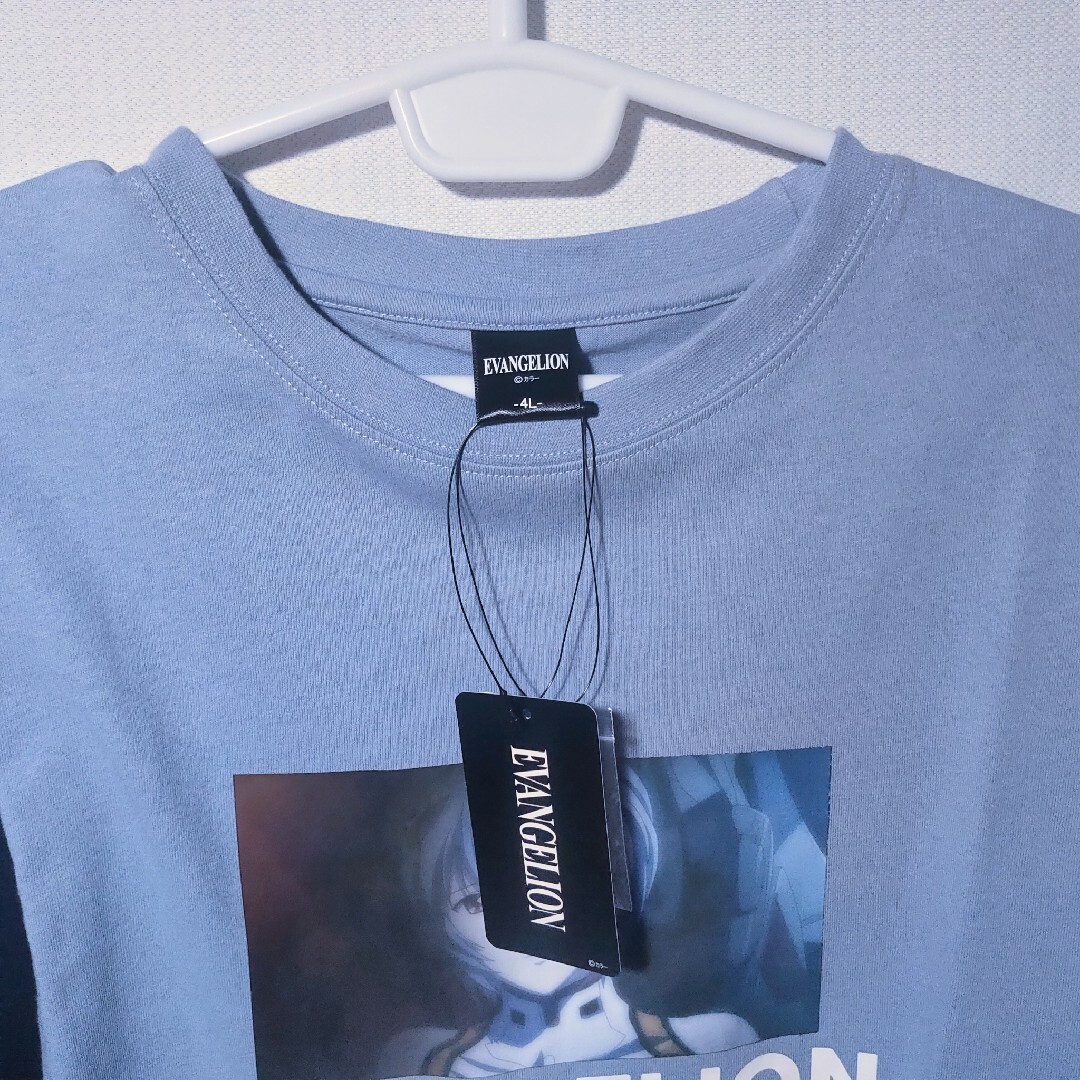 新品 Tシャツ 4L エヴァンゲリオン 綾波 レイ 缶バッチ アニメ 劇場版