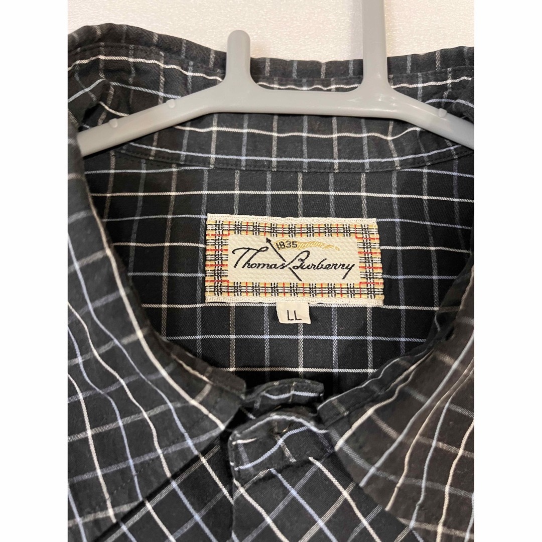 BURBERRY(バーバリー)のTHOMAS BURBERRYトーマスバーバリー半袖チェックシャツLL size メンズのトップス(シャツ)の商品写真