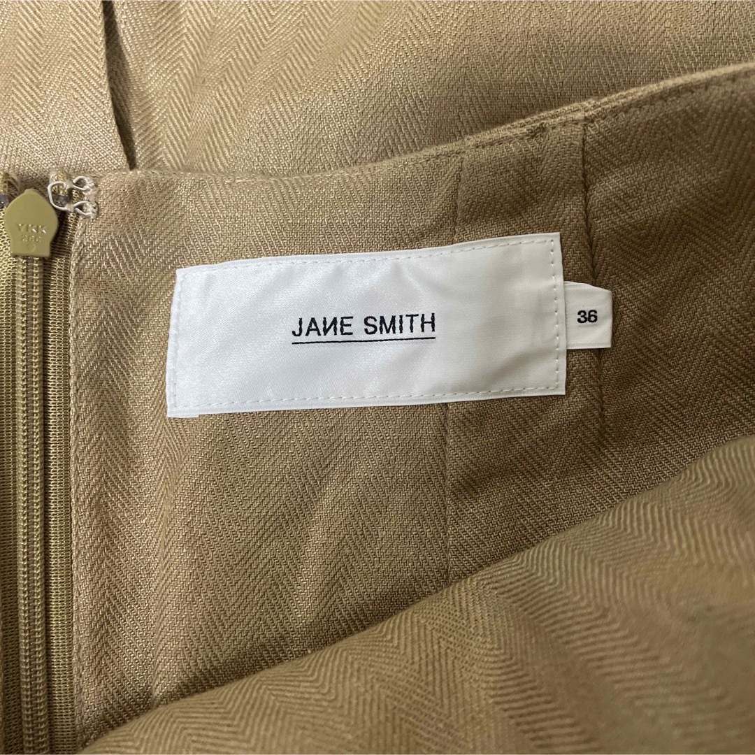 JANE SMITH(ジェーンスミス)のJANE  SMITH ジェーンスミス　リネンロングスカート ベージュ レディースのスカート(ロングスカート)の商品写真