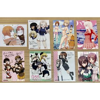 ガールズ&パンツァー 漫画 特典 イラストカード 複製ミニ色紙 まとめ売り
