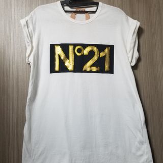 N°21 ヌメロヴェントゥーノ ロゴTシャツ カットソー