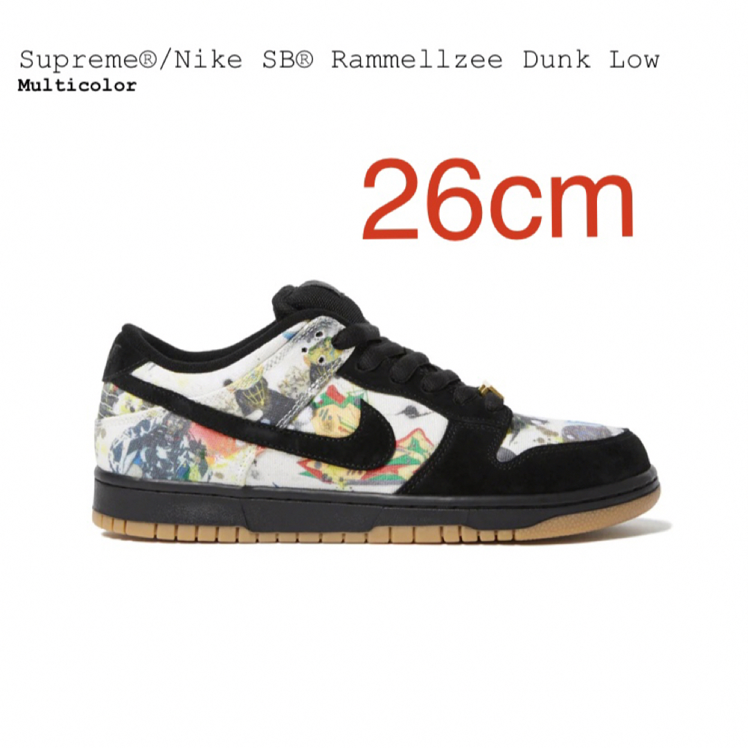 Supreme × Nike SB Dunk Low "Rammellzee"メンズ