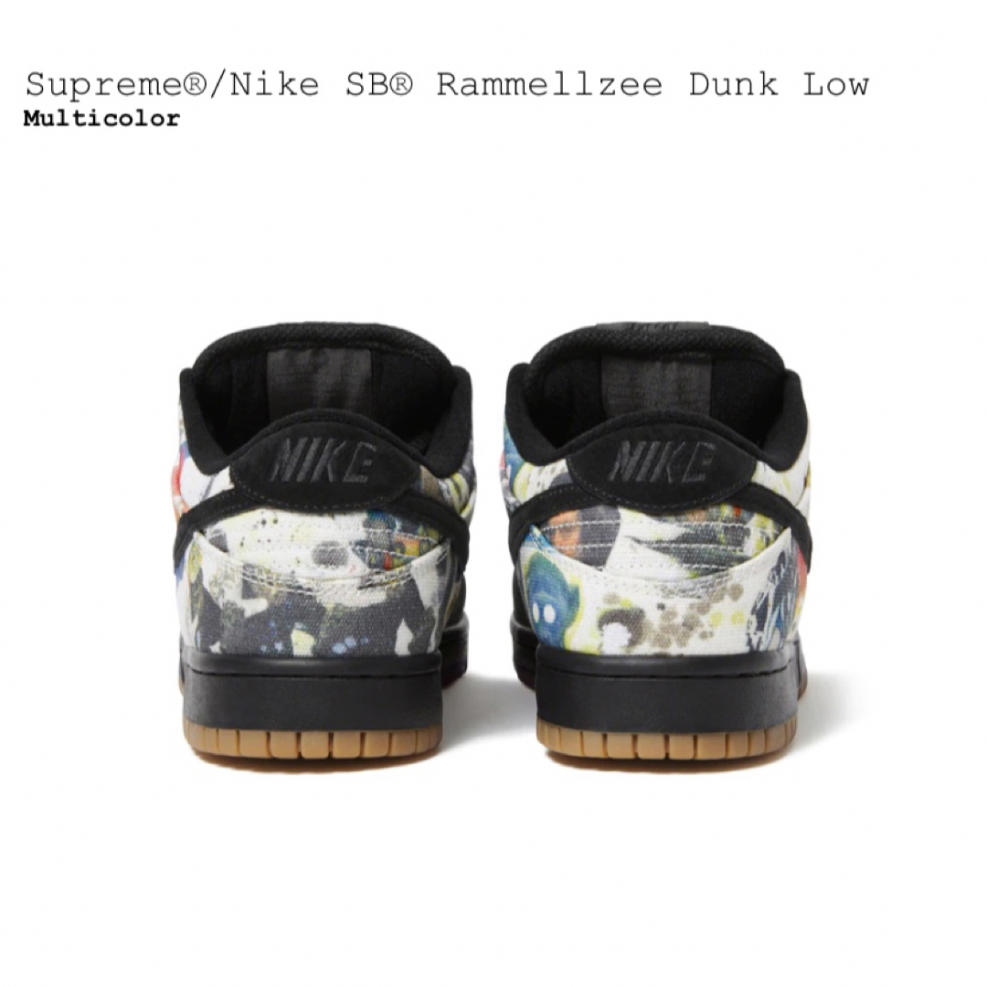 Supreme(シュプリーム)のSupreme × Nike SB Dunk Low "Rammellzee" メンズの靴/シューズ(スニーカー)の商品写真