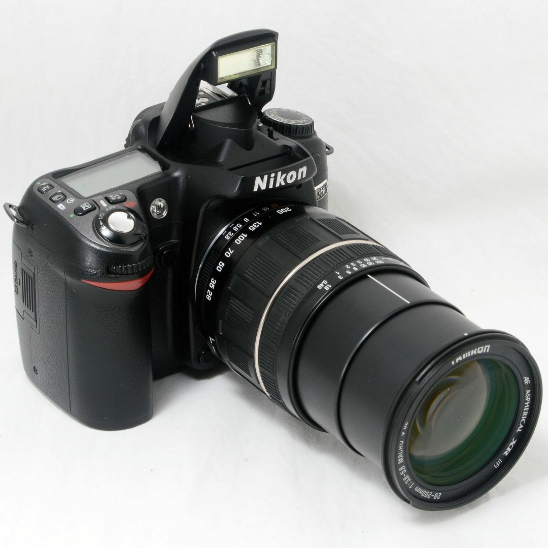 ★iPhone転送＆SD付き★Nikon ニコン D80 28-200mm