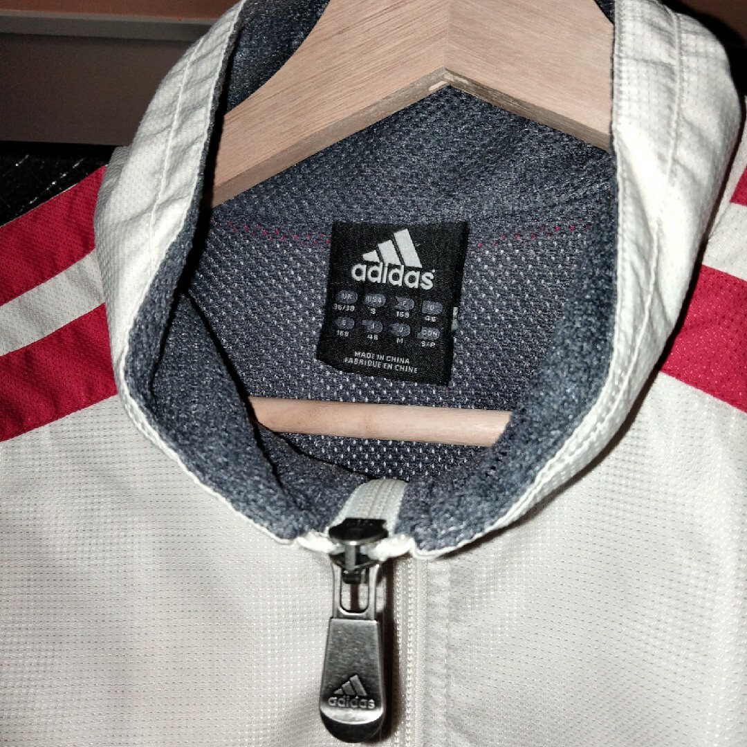 adidas(アディダス)の【adidas】00s　デカ3ストライプジャケット メンズのジャケット/アウター(ナイロンジャケット)の商品写真