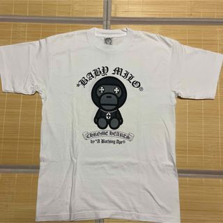 アベイシングエイプ(A BATHING APE)のAPE BAPE KAWS CHROME HEARTS tee tシャツ　L(Tシャツ/カットソー(半袖/袖なし))