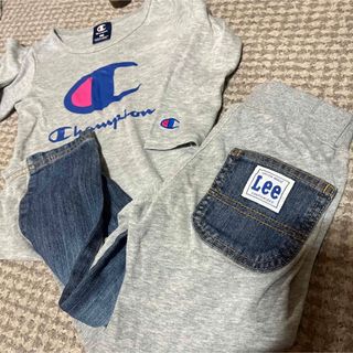 リー(Lee)のLEE チャンピオン　デニム　スウェット　ロンT(パンツ/スパッツ)