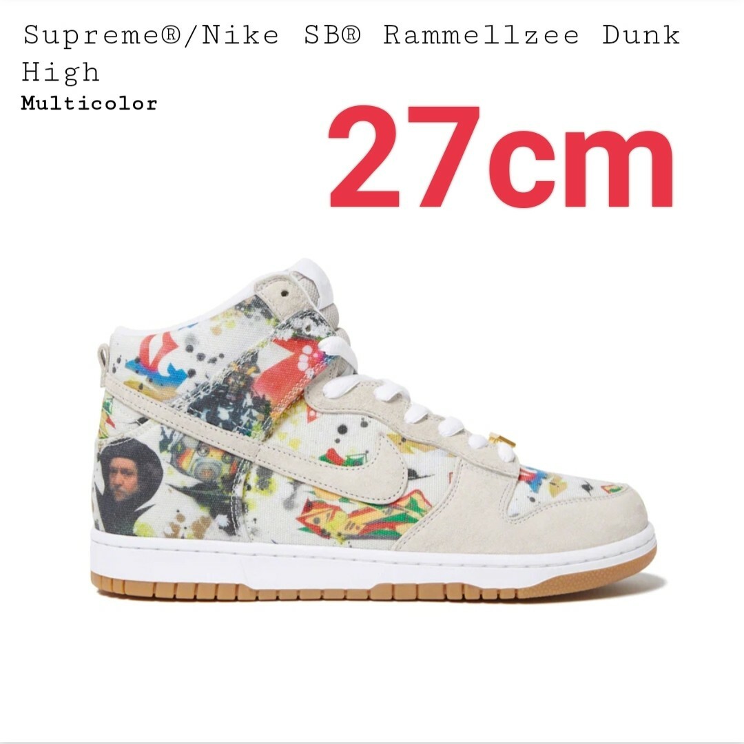 27㎝ Supreme Nike SB Rammellzee Dunk High
